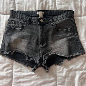 Black denim sexy short